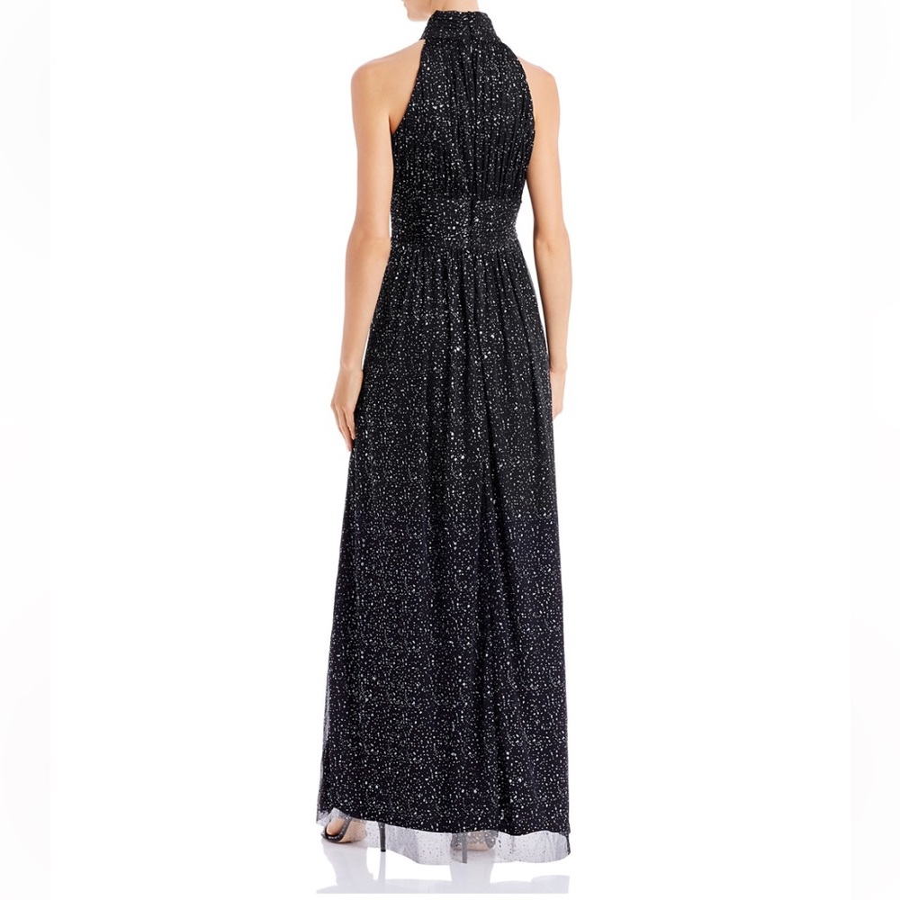 Eliza J NWT size 2 
Glitter Detail Halter
Neck Evening Gown - Picture 2 of 7